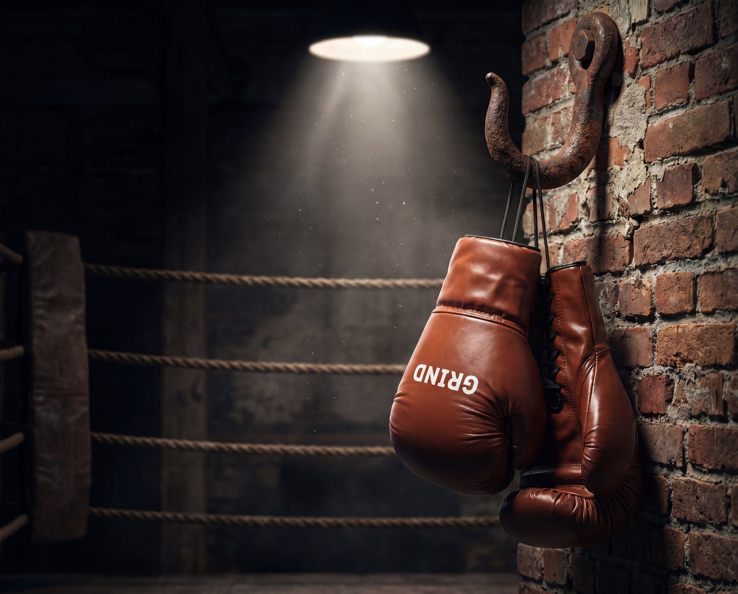 Gants de Boxe GRIND Combat Pro — Marron