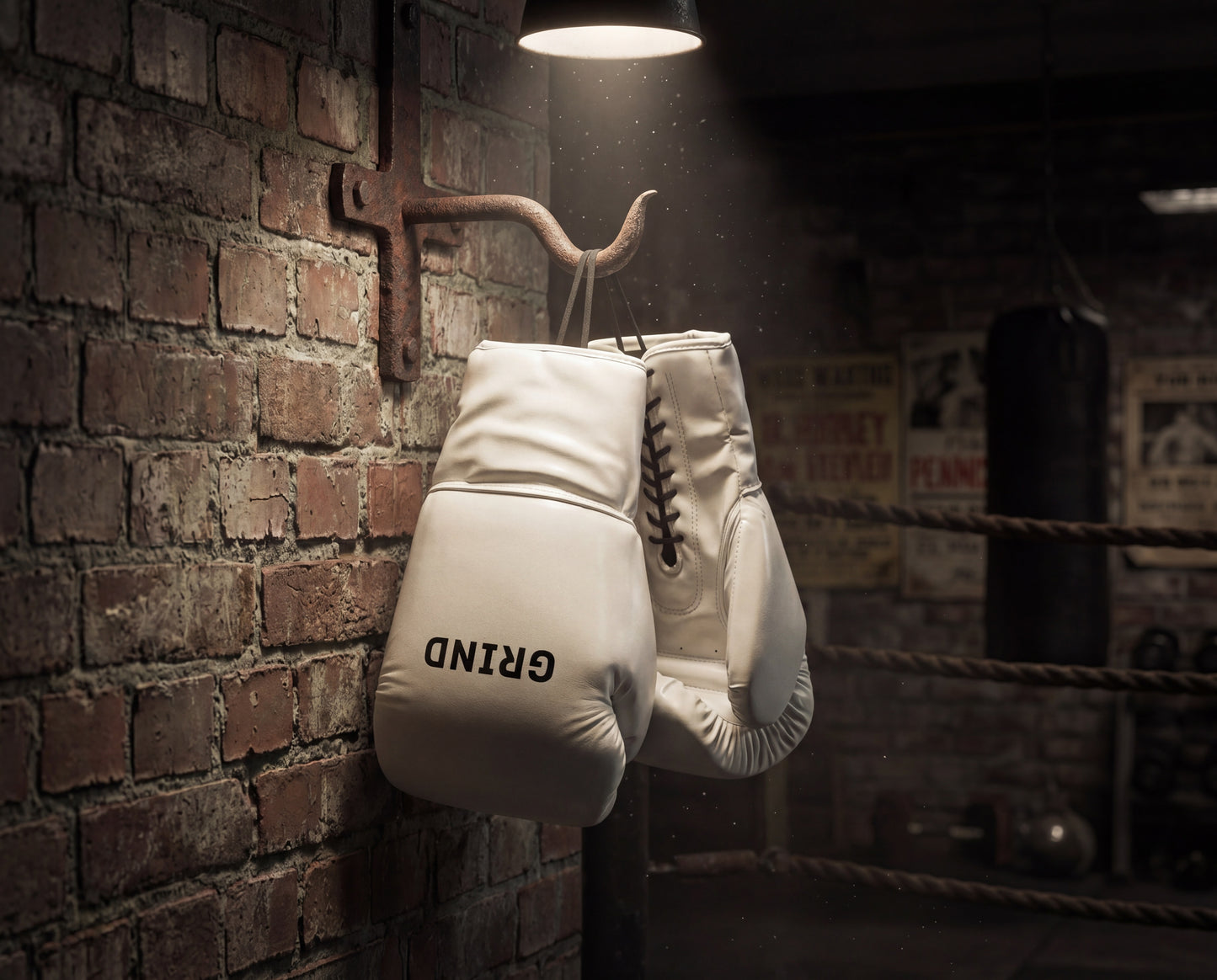 Gants de Boxe GRIND Combat Pro — Blanc