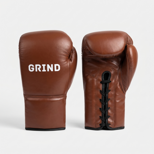 Gants de Boxe GRIND Combat Pro — Marron