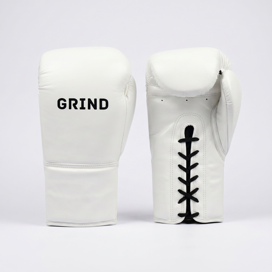 Gants de Boxe GRIND Combat Pro — Blanc